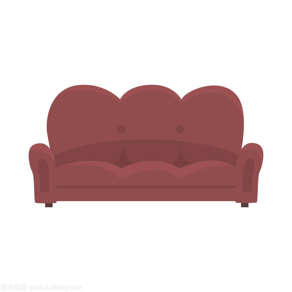 老式家具風(fēng)情 棕色沙發(fā)矢量插圖的創(chuàng)意應(yīng)用與技術(shù)發(fā)展